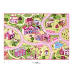 Legetæppe - Pink tivoli - 95 x 133 cm