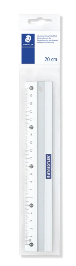 Lineal aluminium staedtler 20 cm