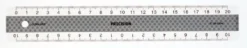 Lineal precision 20cm antiskrid b/sølv