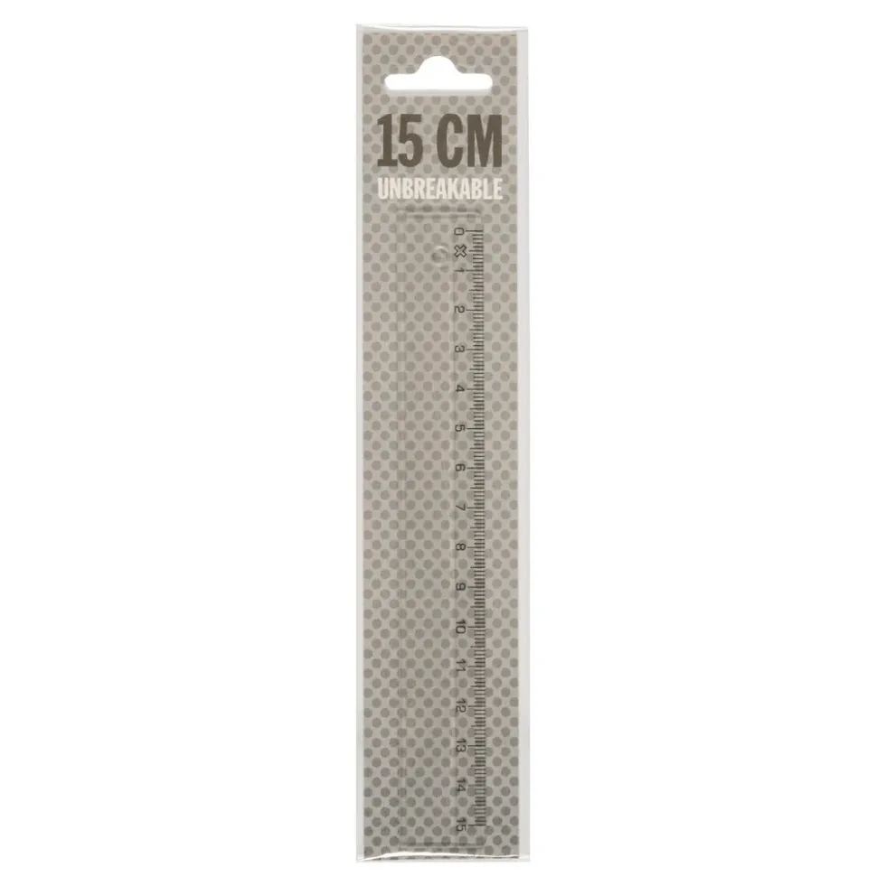 Lineal unbreakable 15cm
