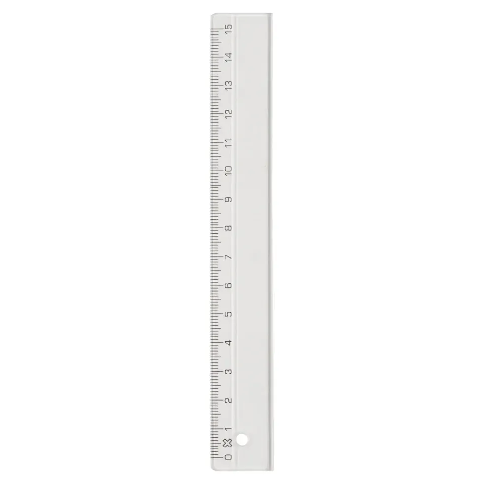 Lineal unbreakable 15cm