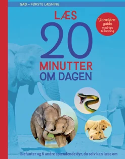 Læs 20 minutter om dagen: Elefanter og 6 andre spændende dyr, du selv kan læse om
