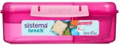 Madkasse Sistema Bento Lunch pink 1,65L