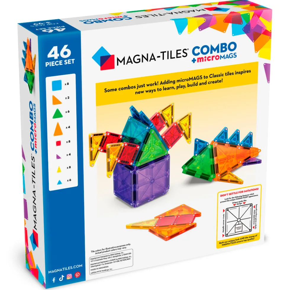 MAGNA-TILES microMAGS Combo 46 stk