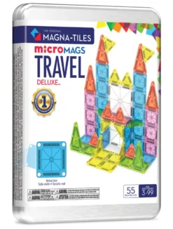 MAGNA-TILES® microMAGS Deluxe rejsesæt i æske, 55 dele