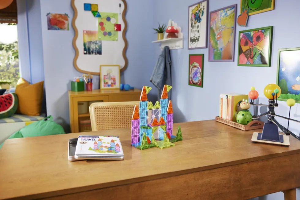 MAGNA-TILES® microMAGS Deluxe rejsesæt i æske, 55 dele