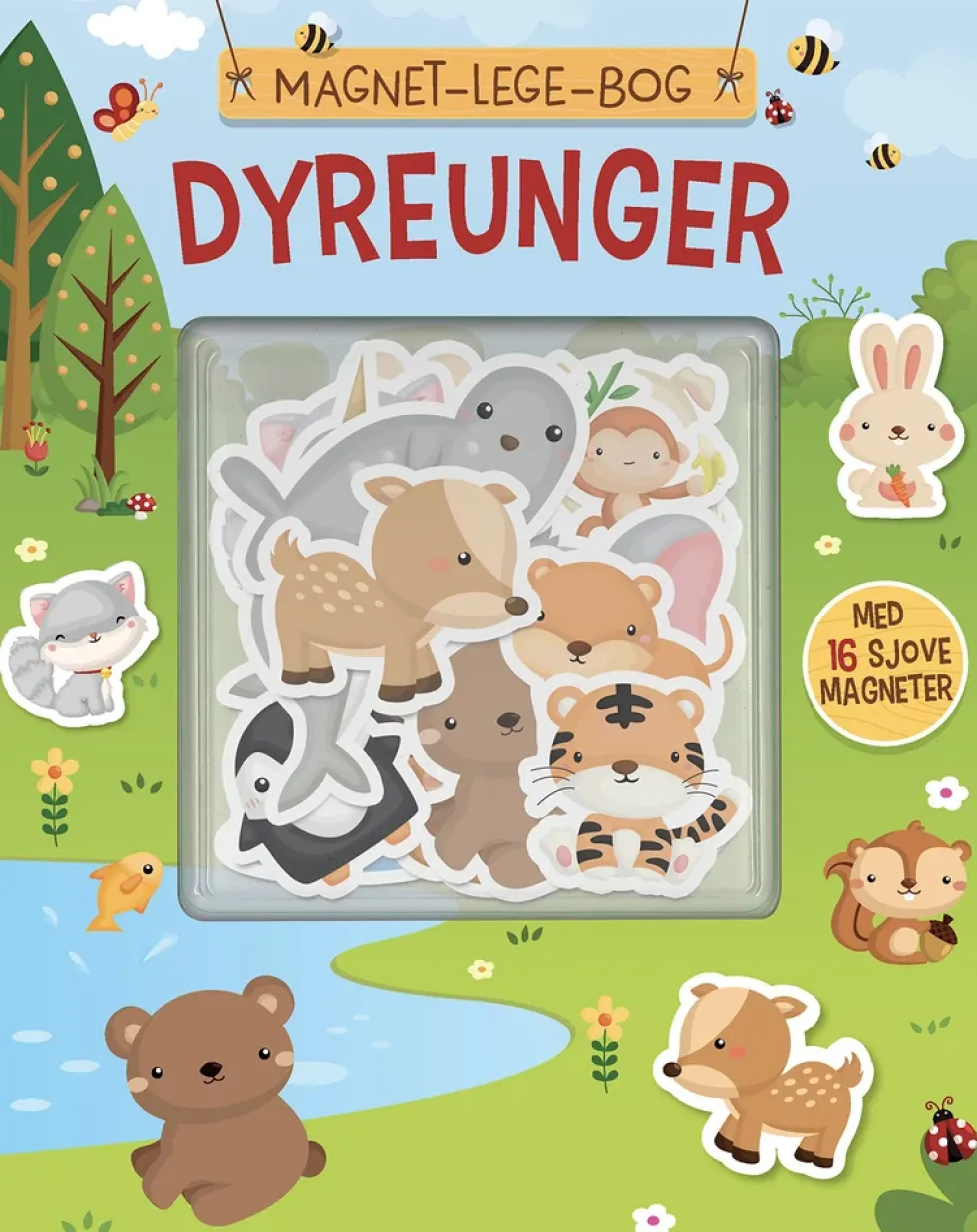 Magnet-lege-bog: Dyreunger
