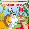 Mal med vand - Søde dyr (papbog med pensel - farvelæg igen og igen)