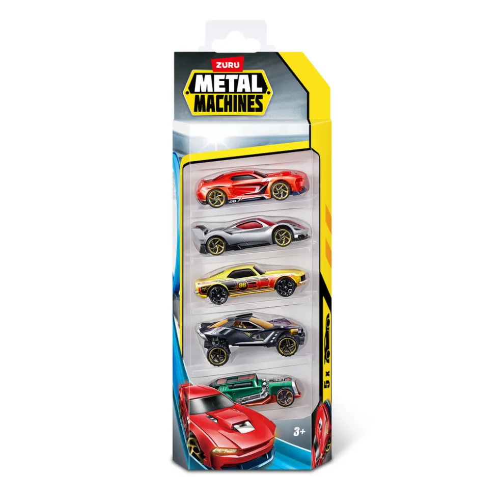 Metal Machines Mini Racing Car 5-pak