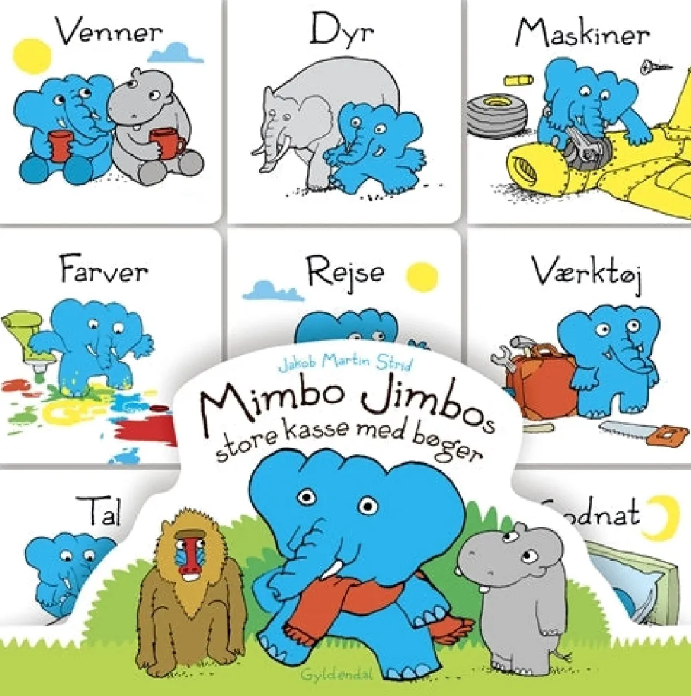 Mimbo Jimbos store kasse med bøger