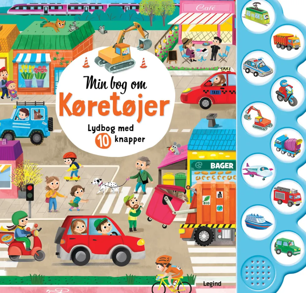 Min bog om køretøjer - Lydbog med 10 knapper