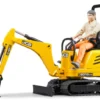 Minigraver Bruder JCB 8010 CTS med arbejder