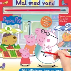 Peppa Pig - Mal med vand - Gurli Gris (bog med pensel - farvelæg igen og igen)