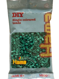 Perler Hama midi støvet petrol 1000 stk