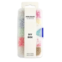 Perler æske pastel ass farver inkl. nål/tråd