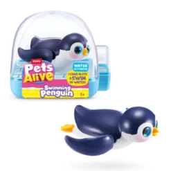 Pets alive swimming penguin ass