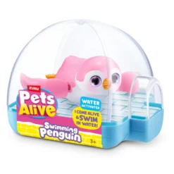 Pets alive swimming penguin ass
