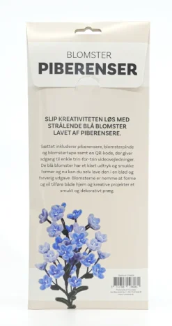 Piberenser blomster blå blomster 4 STK