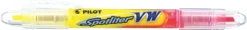 Pilot overstregningspen Spotliter VW 2-i-1 gul/pink