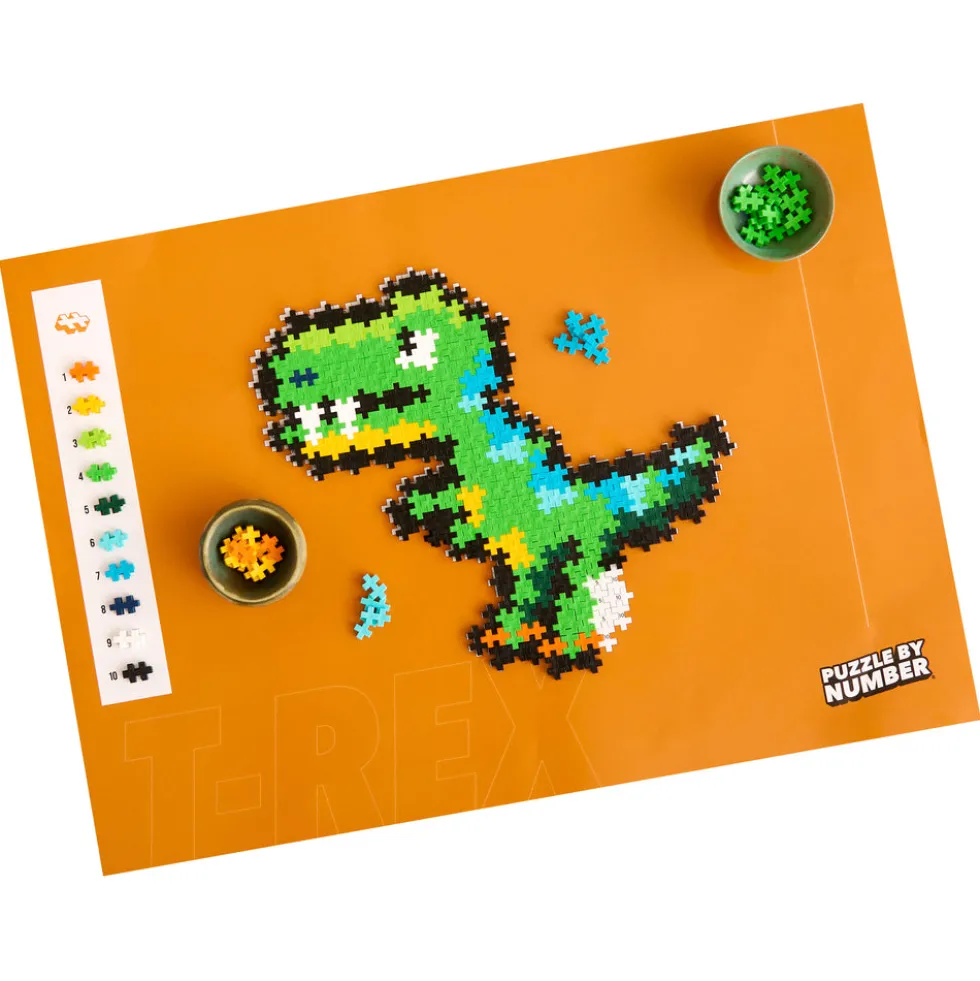 Plus-Plus Puzzle By Number T-Rex 250 pcs