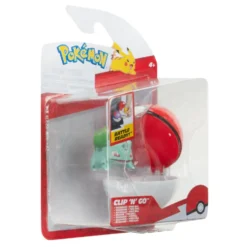 Pokemon clip n go Bulbasaur with poke ball