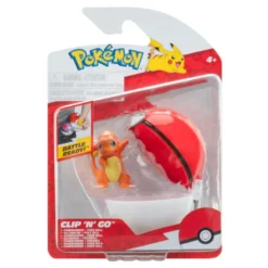 Pokemon clip n go Charmander with poke ball