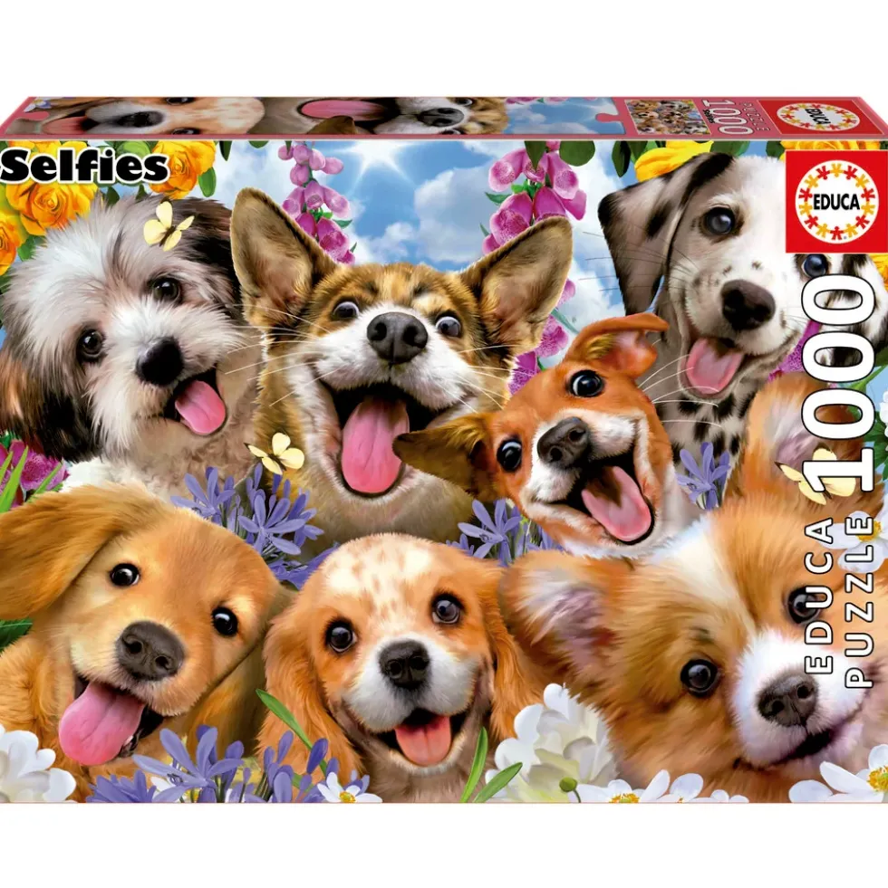 Puppies selfie Howard Robinson 1000 brikker