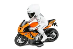 RC motorcykel med lys 1:10, orange