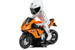 RC motorcykel med lys 1:10, orange