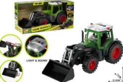 RC traktor med anhænger og lys