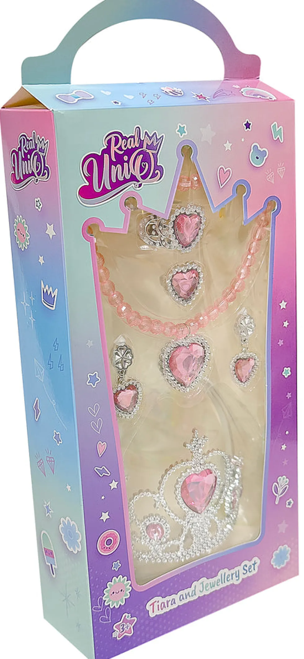 Real UniQ smykkesæt med tiara ass
