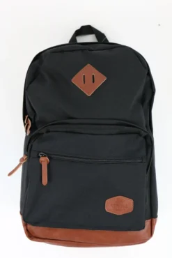 Rygsæk Real Republic m/pc rum sort polyester m/pu bund
