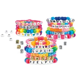 SHIMMER N SPARKLE ABC FASHION BEAD BRACELETS