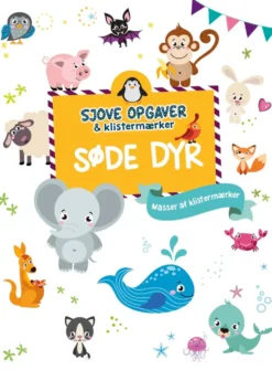 Sjove opgaver & klistermærker: Søde dyr