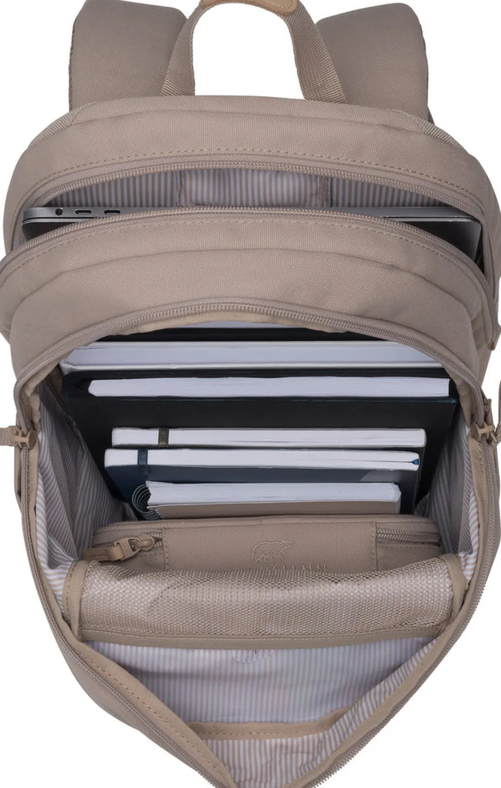 Skoletaske Beckmann Urban midi 26 liter beige