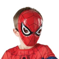 Spiderman maske i plast - one size
