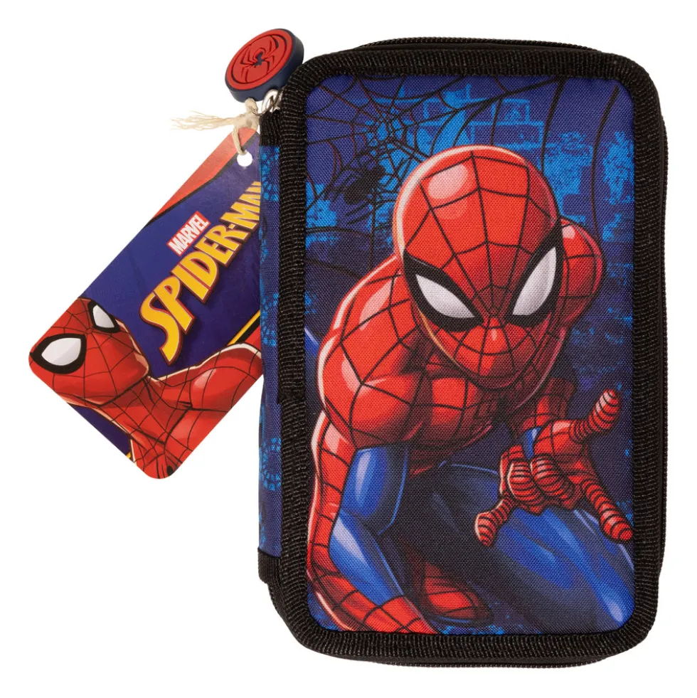 Spiderman penalhus med to rum, inkl. fyld
