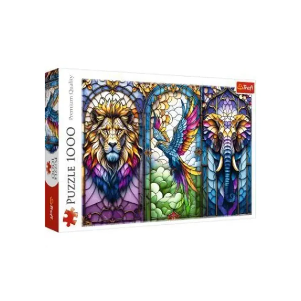 Stained Glass Animals 1000 brikker