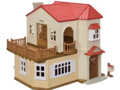 Sylvanian Families Byhus med Lys - med hemmeligt loftsrum