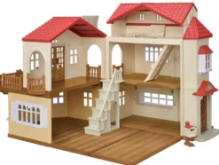 Sylvanian Families Byhus med Lys - med hemmeligt loftsrum