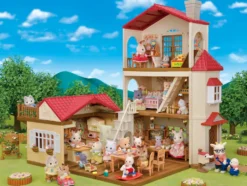 Sylvanian Families Byhus med Lys - med hemmeligt loftsrum