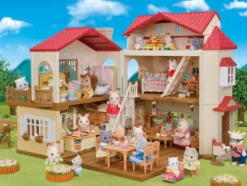 Sylvanian Families Byhus med Lys - med hemmeligt loftsrum
