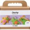 Syning Mini DIY Kit Frø og bamse ass. Farver