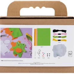 Syning Mini DIY Kit Frø og bamse ass. Farver