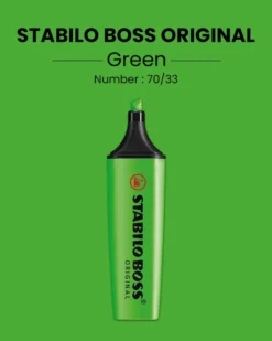 Tekstmarker Stabilo boss grøn 33