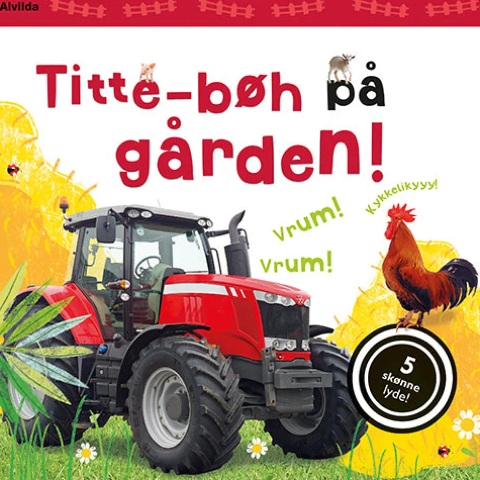 Titte-bøh på gården! Papbog med 5 skønne lyde