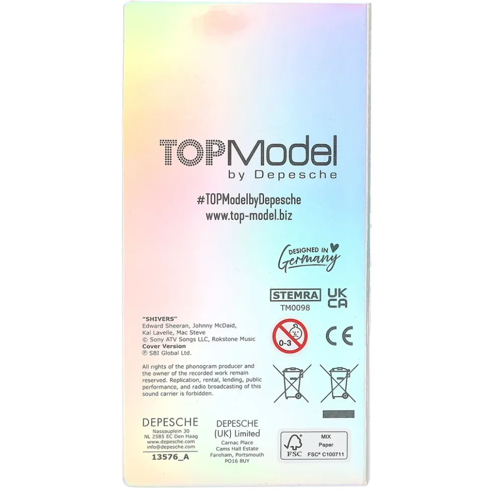 TOPModel Mini Mobilmalebog m/musik asst