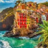 Town of Riomaggiore Italy 1000 brikker