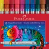 Tusser Faber Castell Dobbelt Tyk/Tynd Glitter 10 Ass