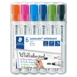 Whiteboardmarker sæt Staedtler lumocolor 6 ass farver 2 mm